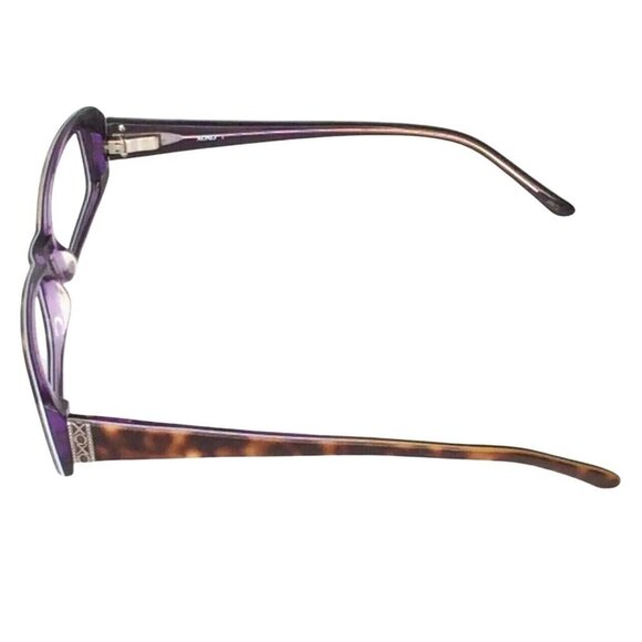 XOXO Eyeglasses Frames Foxy Tortoise Purple Flex Hinge 52 17 135 - Picture 3 of 8
